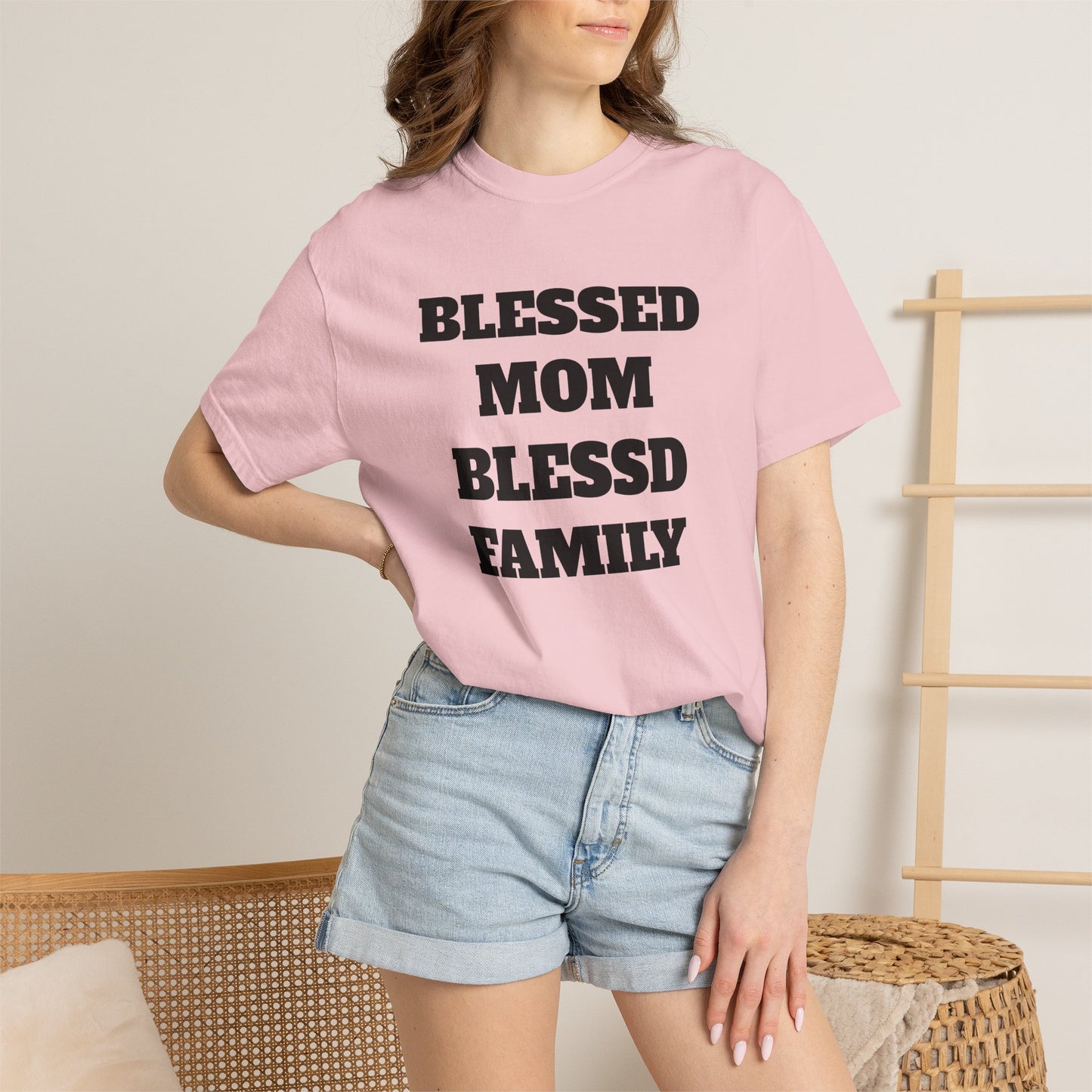 Blessed Mom Blessed Family T-Shirt