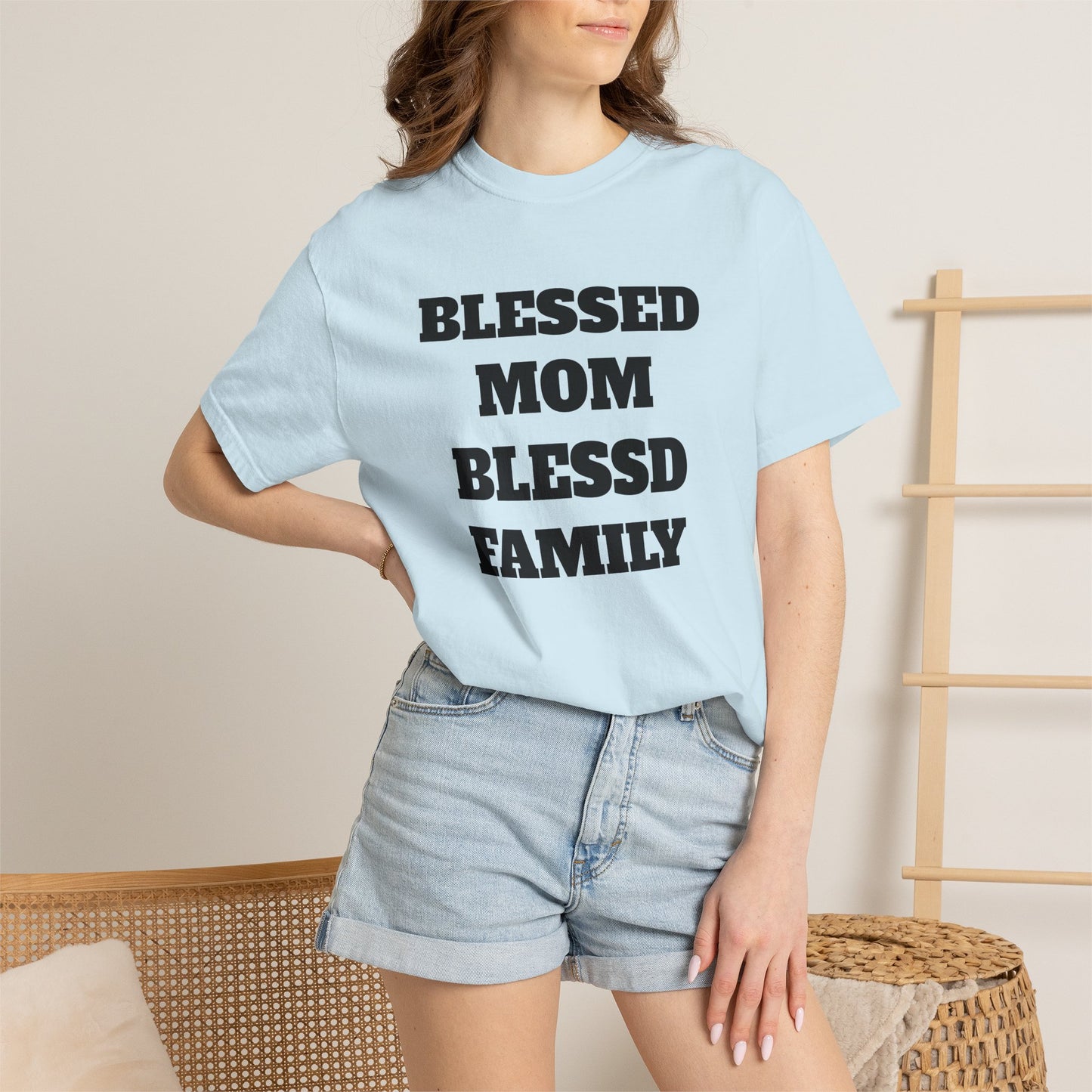 Blessed Mom Blessed Family T-Shirt