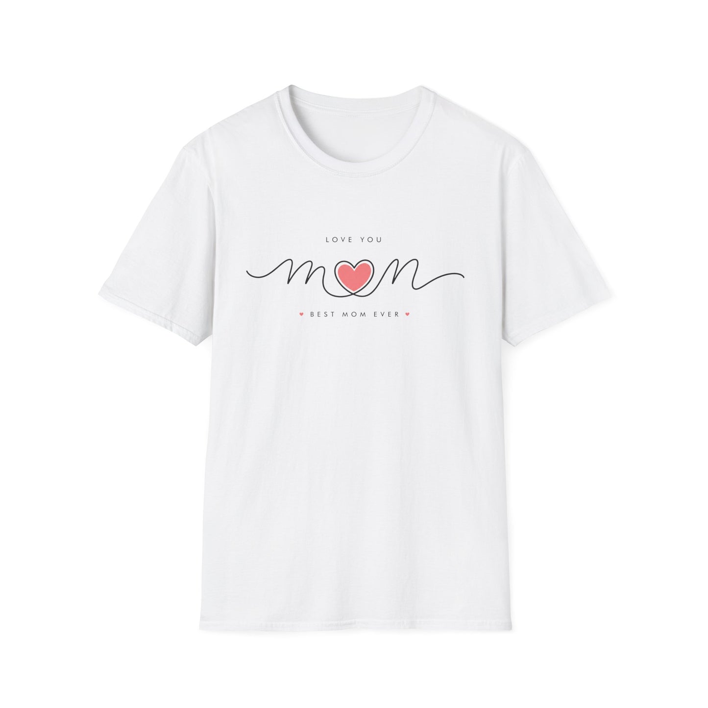Mom Heart Script T-Shirt – Love You Mom Mother’s Day Tee