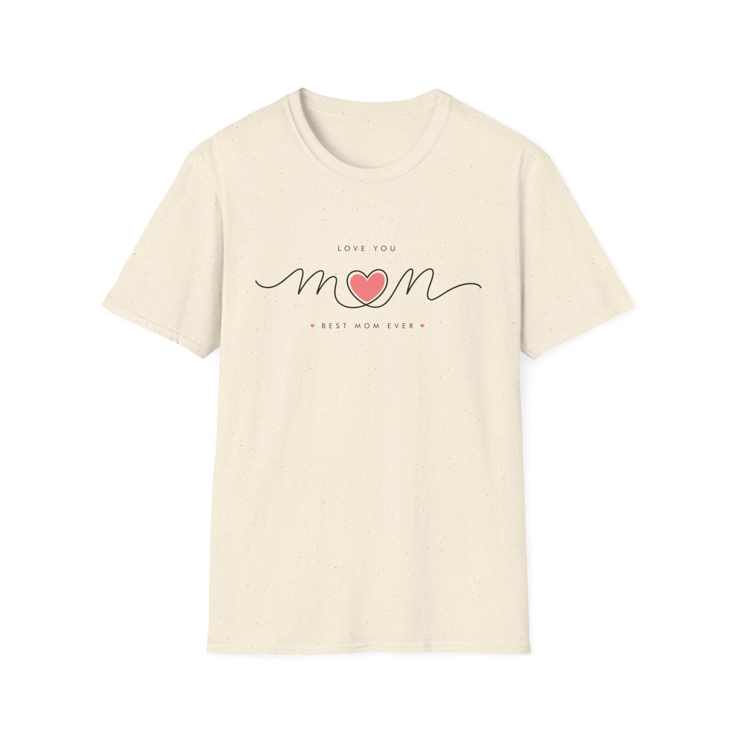 Mom Heart Script T-Shirt – Love You Mom Mother’s Day Tee