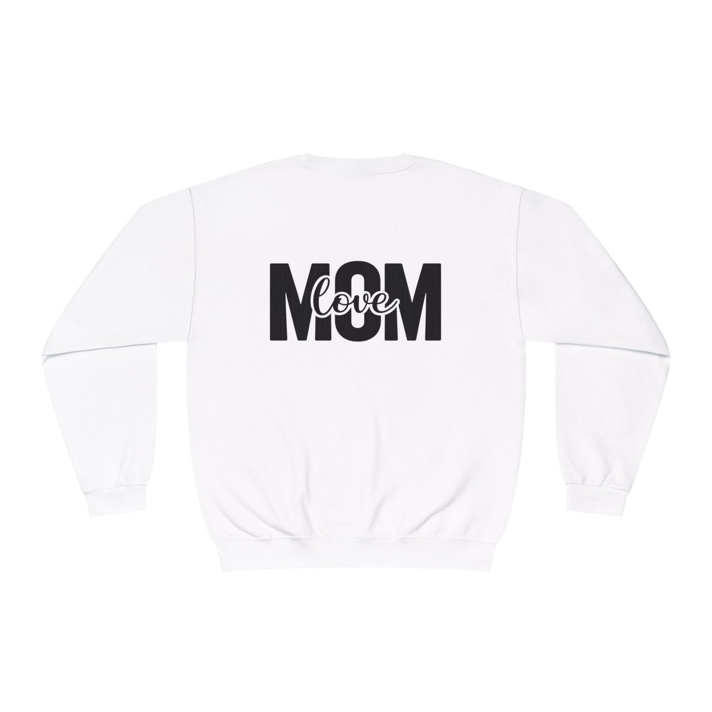 Mom Loved Crewneck Sweatshirt — 'She Lives in Me' Mother & Baby Silhouette