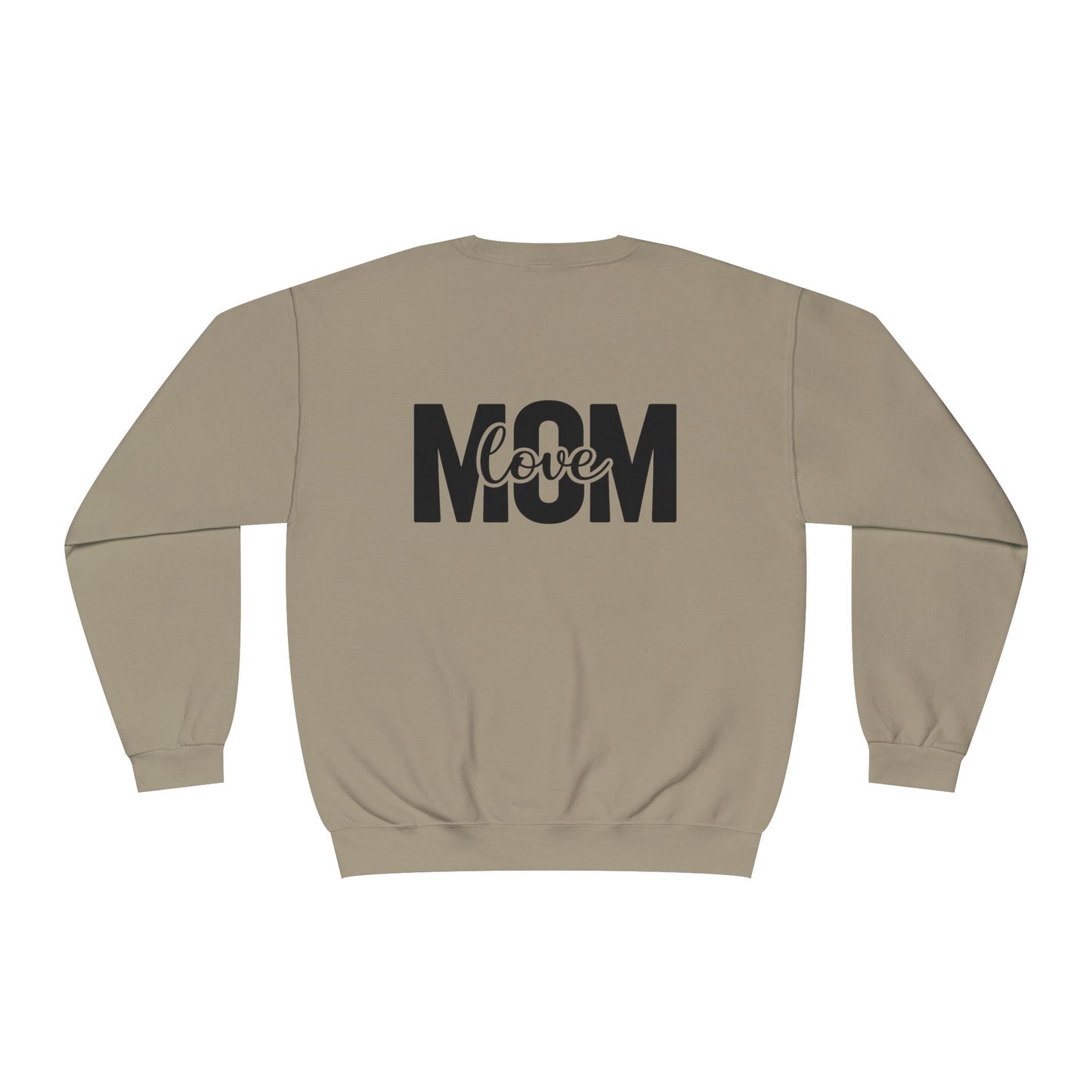 Mom Loved Crewneck Sweatshirt — 'She Lives in Me' Mother & Baby Silhouette