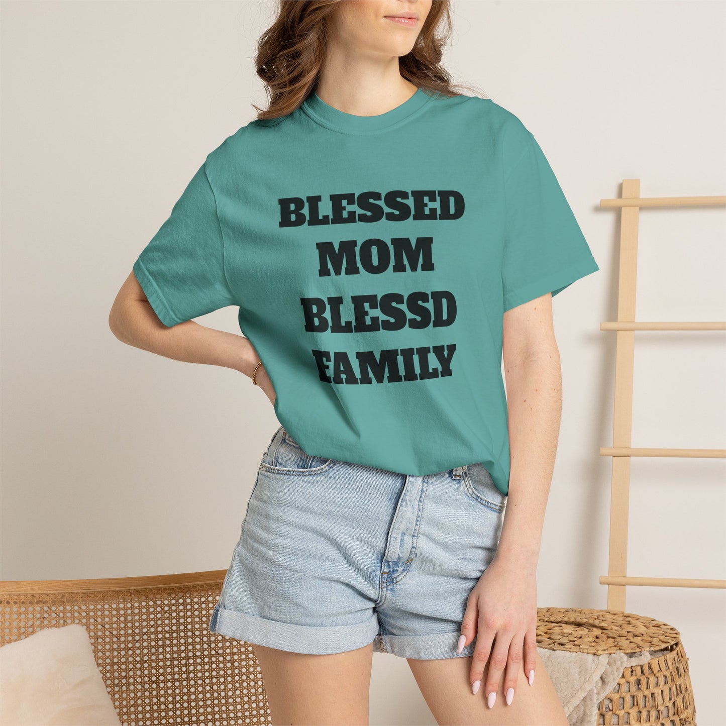 Blessed Mom Blessed Family T-Shirt