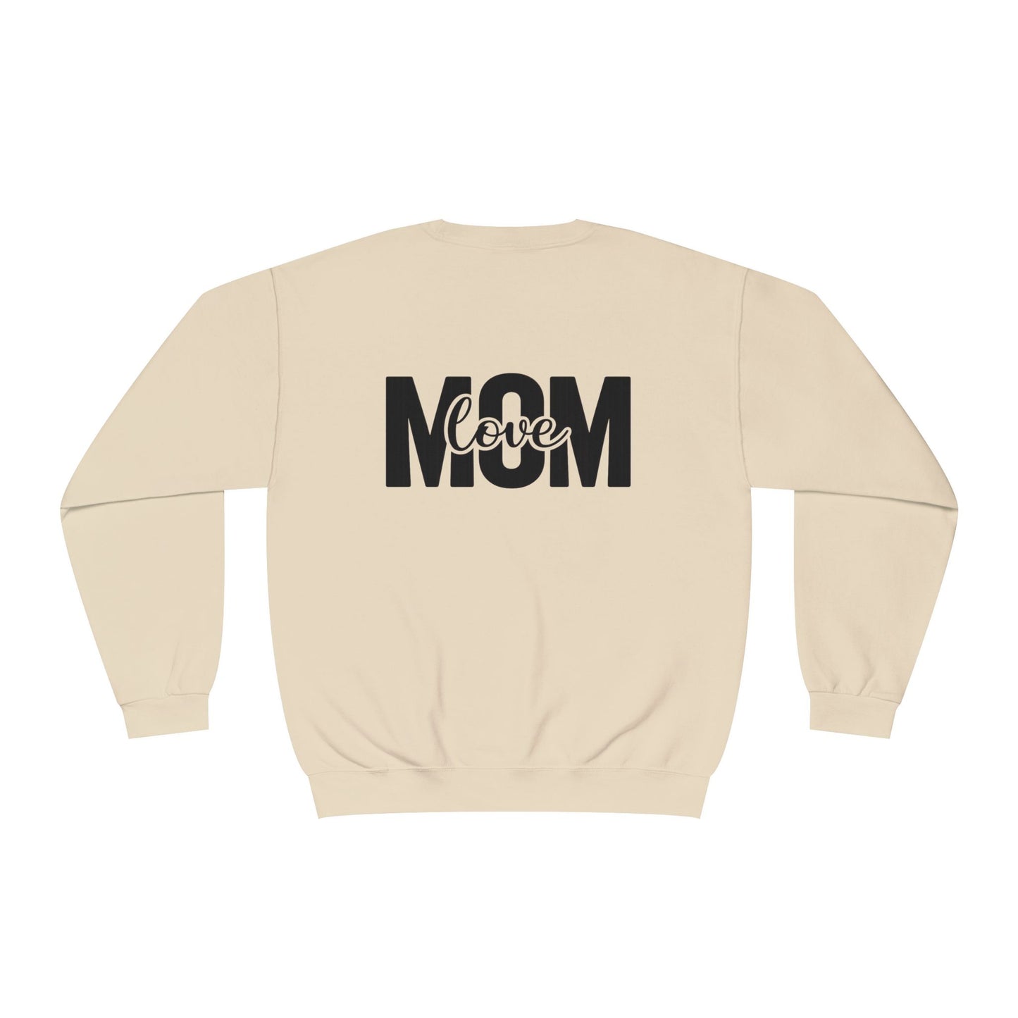 Mom Loved Crewneck Sweatshirt — 'She Lives in Me' Mother & Baby Silhouette