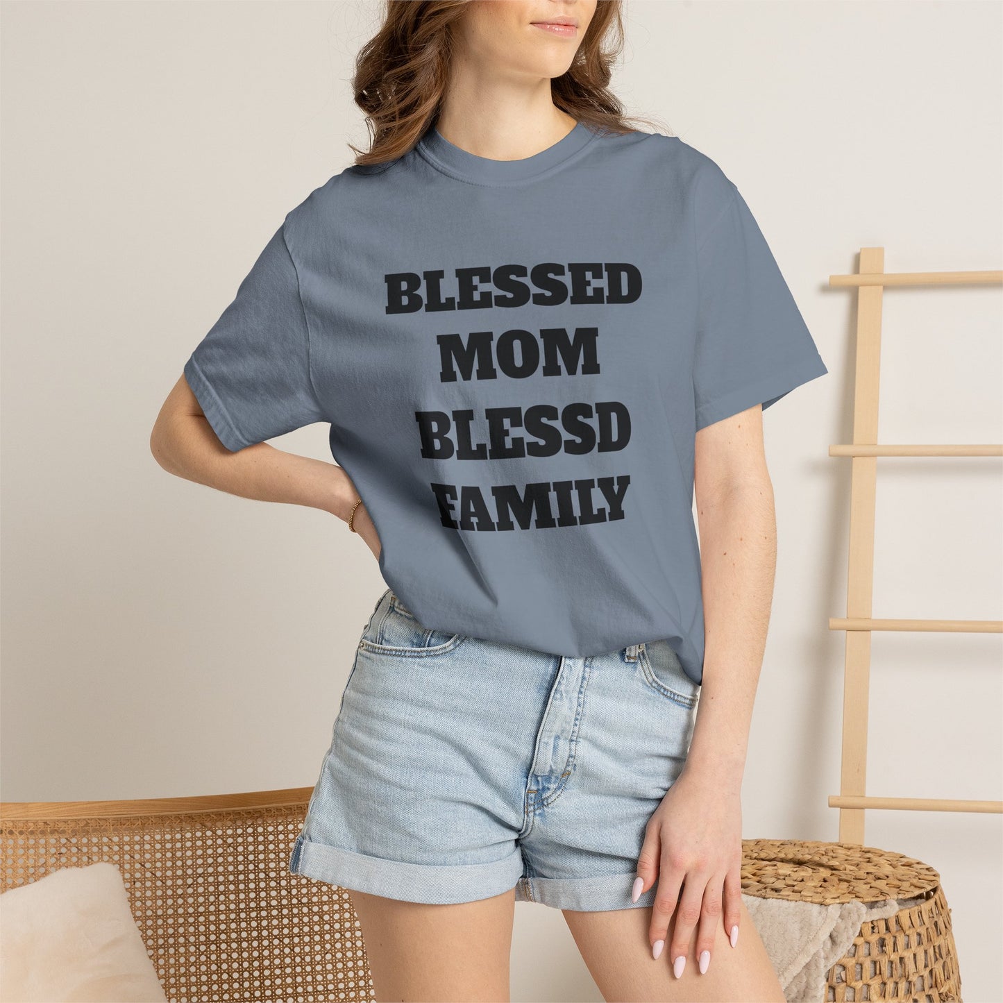 Blessed Mom Blessed Family T-Shirt