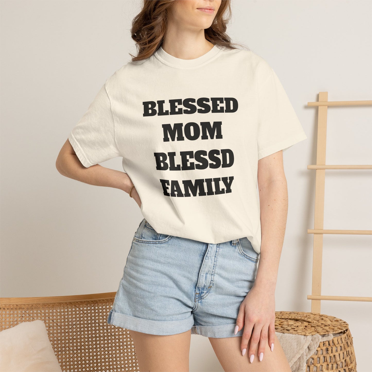 Blessed Mom Blessed Family T-Shirt