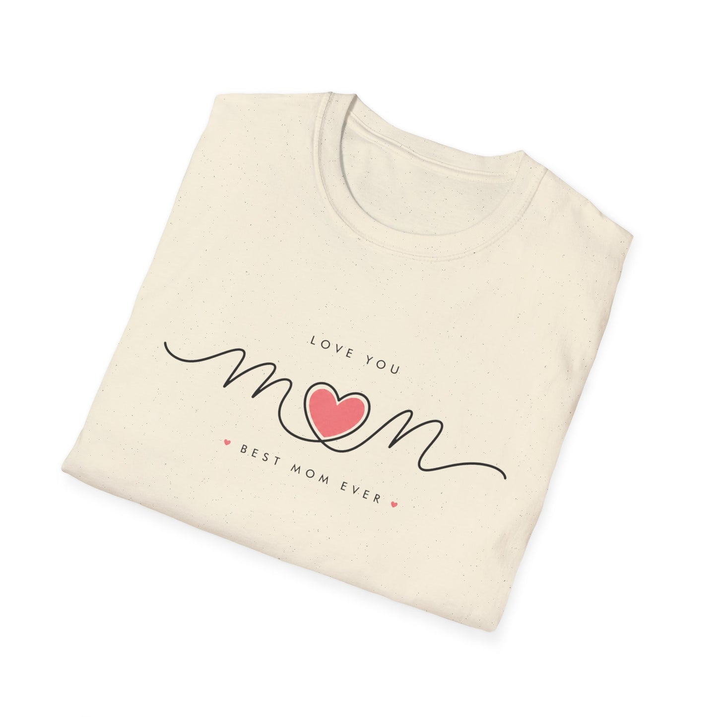 Mom Heart Script T-Shirt – Love You Mom Mother’s Day Tee